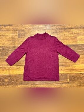Joan Rivers women’s Berry-Magenta Mock Neck Top